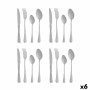 Cutlery Set Silver Stainless steel (6 Units) by Kinvara, Cutlery sets - Ref: S3629779, Price: 60,11 €, Discount: %