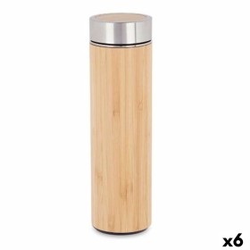 Termo 500 ml Natural Metal Bambú (6 Unidades) de Kinvara, Termos - Ref: S3629785, Precio: 50,31 €, Descuento: %