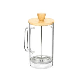 Bule 600 ml Natural Bambu Vidro de Borosilicato de Vivalto, Serviço de chá e café - Ref: S3629787, Preço: 7,68 €, Desconto: %