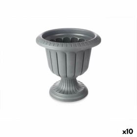 Cache-pot Verre Anthracite Plastique 35 x 34,7 x 35 cm (10 Unités) de Ibergarden, Cache-pots - Réf : S3629855, Prix : 56,97 €...