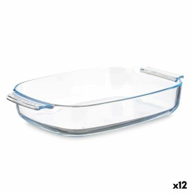 Plat à Gratin Avec des poignées Transparent Verre Borosilicaté 2,7 L 34,4 x 6,1 x 22,3 cm (12 Unités) de Vivalto, Plats et pl...