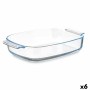 Fuente de Cocina Con asas Transparente Vidrio de Borosilicato 3,8 L 38 x 6,5 x 25,4 cm (6 Unidades) de Vivalto, Platos y fuen...