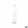 Toilet Roll Holder Blue Metal Bamboo 16,5 x 63,5 x 16,5 cm (4 Units) | Tienda24 - Global Online Shop Tienda24.eu