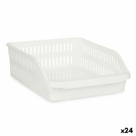 Contenitore per Frigorifero Bianco Plastica 26 x 9,3 x 30,5 cm (24 Unità) di Kinvara, Conservazione di alimenti - Rif: S36298...