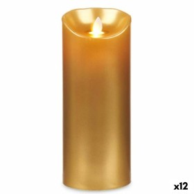 LED Candle Golden 8 x 8 x 20 cm (12 Units) by Acorde, Candle Lights - Ref: S3629974, Price: 51,09 €, Discount: %