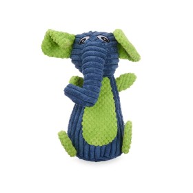 Dog toy Blue Green Elephant 28 x 14 x 17 cm Fluffy toy with sound by Mascow, Furry toys - Ref: S3629994, Price: 7,74 €, Disco...