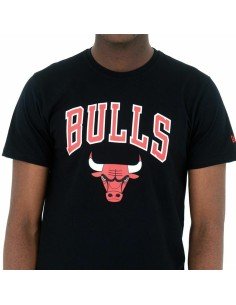 T-shirt de basquetebol New Era NBA Mesh Chicago Bulls Preto | Tienda24 Tienda24.eu