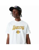 T-shirt de basquetebol New Era NBA LA Lakers Branco | Tienda24 Tienda24.eu