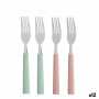 Ensemble de Fourchettes Vert Rose Argenté Acier inoxydable Plastique 18,7 cm (12 Unités) de Kinvara, Fourchettes - Réf : S363...