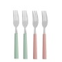 Ensemble de Fourchettes Vert Rose Argenté Acier inoxydable Plastique 18,7 cm (12 Unités) de Kinvara, Fourchettes - Réf : S363...