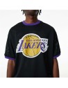 Basketball shirt New Era Mesh LA Lakers Black | Tienda24 Tienda24.eu