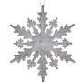 Weihnachtsschmuck Schneeflocken Silberfarben Kunststoff Glitzernd 15 x 15 x 0,2 cm (24 Stück) | Tienda24 - Global Online Shop Tienda24.eu