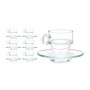 Tasse mit Untertasse Durchsichtig Glas 90 ml (6 Stück) von Vivalto, Tassen - Ref: S3630104, Preis: 7,61 €, Rabatt: %