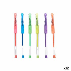 Set di Penne Multicolore (12 Unità) di Pincello, Penne roller a inchiostro gel - Rif: S3630112, Prezzo: 19,49 €, Sconto: %