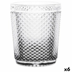 Copo Diamante Transparente Antracite Vidro 300 ml (6 Unidades) de Vivalto, Copos de água e uísque - Ref: S3630140, Preço: 11,...