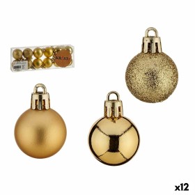 Set de Bolas de Navidad Dorado PVC Ø 3 cm (12 Unidades) de Krist+, Navidad - Ref: S3630163, Precio: 15,84 €, Descuento: %