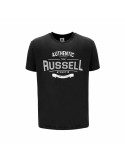 Camiseta de Manga Corta Hombre Russell Athletic Amt A30081 Negro | Tienda24 Tienda24.eu