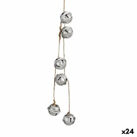 Christmas bauble Rattle Silver 2,5 x 2,5 x 55 cm (24 Units) by Krist+, Christmas - Ref: S3630205, Price: 39,01 €, Discount: %