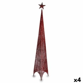 Árbol de Navidad Torre Rojo Metal Plástico 39 x 186 x 39 cm (4 Unidades) de Krist+, Navidad - Ref: S3630212, Precio: 62,33 €,...