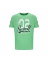 Camiseta de Manga Corta Hombre Russell Athletic Amt A30101 Verde Verde Claro | Tienda24 Tienda24.eu