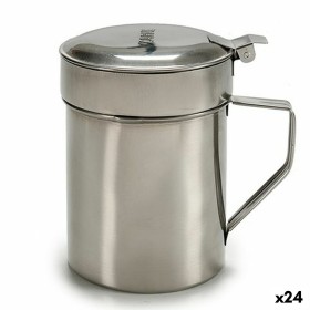 Oil pot for Meat or Fish Silver Stainless steel 500 ml (24 Units) by Kinvara, Dispensers for dressings and spices - Ref: S363...