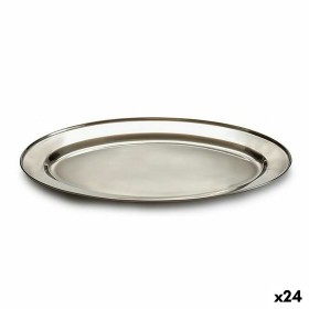 Tray Silver Stainless steel 30 x 2 x 20 cm (24 Units) by Kinvara, Plates and dishes - Ref: S3630228, Price: 39,22 €, Discount: %