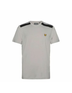 Maglia a Maniche Corte Lyle & Scott Sp1-Shoulder Branded Grigio Beige Uomo da Lyle & Scott, T-shirt - Ref: S64110636, Precio:...