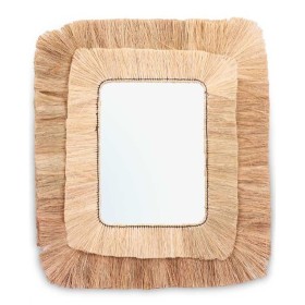 Miroir mural Marron verre herbe 95 x 85 x 3 cm de Gift Decor, Miroirs muraux - Réf : S3630300, Prix : 63,40 €, Remise : %