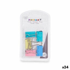 Clips Multicolour Metal (24 Units) Large | Tienda24 - Global Online Shop Tienda24.eu