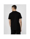 T-shirt à manches courtes homme 4F Regular Plain Noir | Tienda24 Tienda24.eu