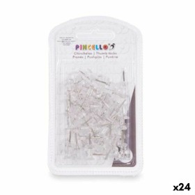 Punaises Transparent Métal Plastique (24 Unités) de Pincello, Épingles & Punaises - Réf : S3630340, Prix : 17,53 €, Remise : %