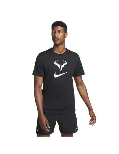 T-shirt à manches courtes homme Nike Court Dri-FIT Rafa Noir | Tienda24 Tienda24.eu