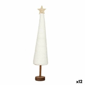 Christmas Tree White Golden 8,5 x 43 x 8,5 cm (12 Units) by Krist+, Christmas - Ref: S3630373, Price: 39,86 €, Discount: %