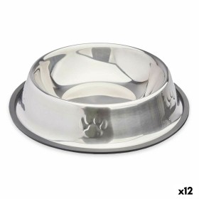 Dog Feeder Silver Grey Rubber Metal 26 x 7 x 26 cm (12 Units) by Mascow, Bowls - Ref: S3630392, Price: 29,23 €, Discount: %