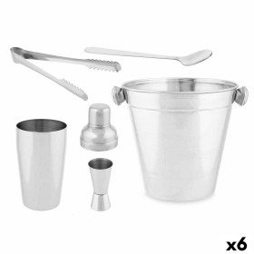 Cocktail Set Silver Stainless steel 5 Pieces 250 ml (6 Units) by Kinvara, Cocktail Shakers - Ref: S3630462, Price: 39,94 €, D...