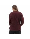 Women’s Sweatshirt without Hood Vans Lock Box Crew-B Maroon | Tienda24 Tienda24.eu