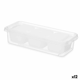 Organizador Branco Plástico 28,2 x 6 x 11,7 cm (12 Unidades) de Kinvara, Organizadores de gavetas - Ref: S3630520, Preço: 27,...