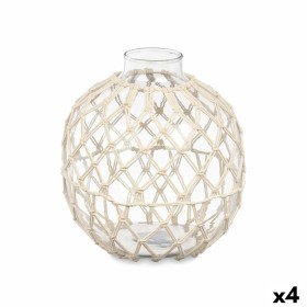 Boule Décorative Blanc Transparent 21 x 23 cm (4 Unités) de Gift Decor, Objets de décoration - Réf : S3630551, Prix : 56,97 €...