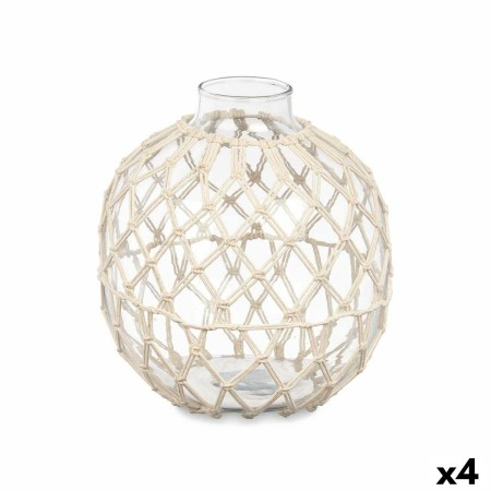 Boule Décorative Blanc Transparent 21 x 23 cm (4 Unités) de Gift Decor, Objets de décoration - Réf : S3630551, Prix : 50,43 €...