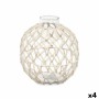 Bola Decorativa Blanco Transparente 21 x 23 cm (4 Unidades) de Gift Decor, Adornos - Ref: S3630551, Precio: 50,43 €, Descuent...