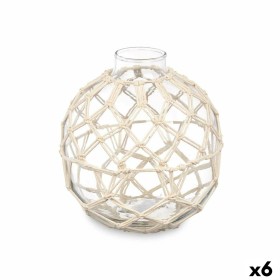 Boule Décorative Blanc Transparent 18 x 20 cm (6 Unités) de Gift Decor, Objets de décoration - Réf : S3630553, Prix : 56,22 €...