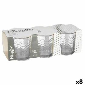 Conjunto de Copos Ondas Transparente Vidro 265 ml (8 Unidades) de Vivalto, Copos de água e uísque - Ref: S3630594, Preço: 19,...