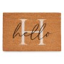 Paillasson Hello Blanc Naturel 60 x 1 x 40 cm (12 Unités) de Gift Decor, Paillassons - Réf : S3630618, Prix : 43,54 €, Remise...