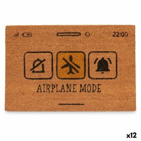 Paillasson Airplane Mode Jaune Naturel 60 x 1 x 40 cm (12 Unités) de Gift Decor, Paillassons - Réf : S3630622, Prix : 51,09 €...