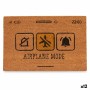 Doormat Airplane Mode Yellow Natural 60 x 1 x 40 cm (12 Units) by Gift Decor, Doormats - Ref: S3630622, Price: 51,09 €, Disco...