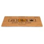 Doormat Airplane Mode Yellow Natural 60 x 1 x 40 cm (12 Units) by Gift Decor, Doormats - Ref: S3630622, Price: 51,09 €, Disco...