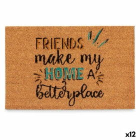 Tapete Friends Azul Natural 60 x 1 x 40 cm (12 Unidades) de Gift Decor, Felpudos - Ref: S3630628, Preço: 51,09 €, Desconto: %