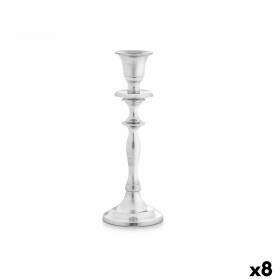 Candelabro Plateado Aluminio 4,5 x 20 x 7,5 cm (8 Unidades) de Gift Decor, Candelabros y portavelas - Ref: S3630677, Precio: ...