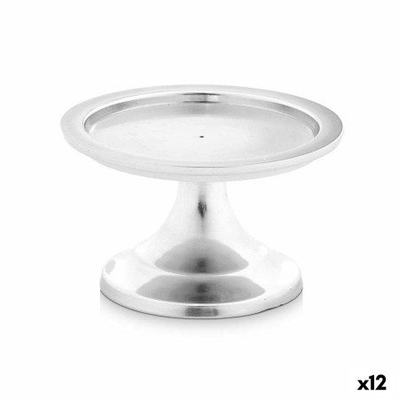 Candelabro Plateado Aluminio 10 x 6 x 10 cm (12 Unidades) de Gift Decor, Candelabros y portavelas - Ref: S3630681, Precio: 43...