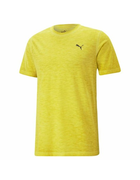 Herren Kurzarm-T-Shirt Puma Studio Foundation Gelb | Tienda24 Tienda24.eu